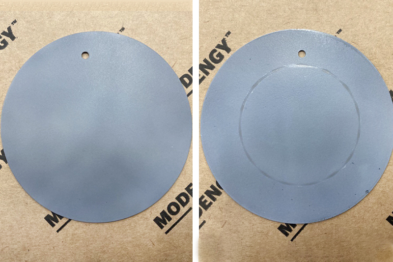 Образцы с покрытием MODENGY PTFE-A20 до и после испытаний